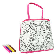 Kleur je eigen Eenhoorntasje