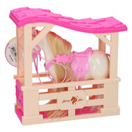 Paard in Stal - 17x16x5cm