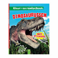 Kleur- en Raadselboek Dinosaurussen met Stickers