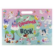 Kleur- &amp; Activiteitenboek incl. Stickers 25 Vellen - Roze