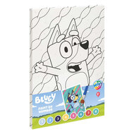 Bluey Schilderen op Nummer Canvas - 29,7 x 19,5 cm