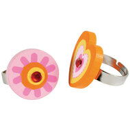 Fleurige Houten Ring