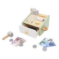 Houten Speelgoedkassa met Accessoires