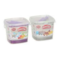 Kleiset in Opbergbox met Uitsteek Dierenvormen - 3 Kleuren Klei