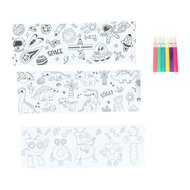 Kleur je eigen Beker Dino's Robots Ruimtevaartplaatjes - incl 6 stiften