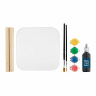 Tegel Schilderen Glas in lood - incl. 4 Verfkleuren &amp; 2 Kwasten
