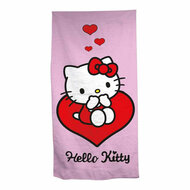 Hello Kitty Strandlaken Hart - 70x140 cm