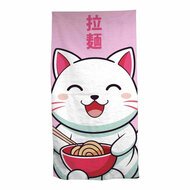 Kawaii Cat Strandlaken - 70x140 cm