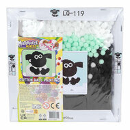 Maak je Eigen Schilderij met Wattenbollen - 20x20cm