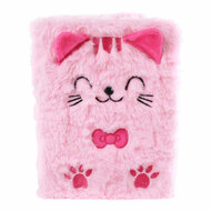 Glamour Fluffy Kat Notitieboek A5 Roze - 80pag.