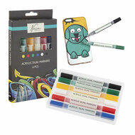 Nassau Acryl Marker Set met Dubbele Punt - 6st.