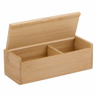 Houten Opbergdoos met Deksel, 16,5x6,5cm