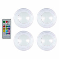 Kleurveranderende Draadloze Ledlamp, Set van 4