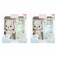 Little Stars Baby Knuffel Pluche Konijn met Ramelaar en Telefoon, 3dlg.