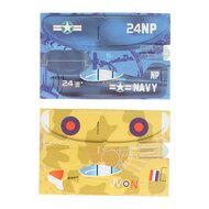 3D Foam Vliegtuig 9cm - 2st.