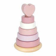 Small Foot - Houten Stapeltoren Roze - 7dlg.