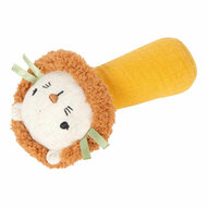 Small Foot - Stoffen Grijpspeelgoed met Rammelaar Kleine Leeuw