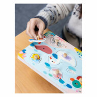 Classic World Houten Noppenpuzzel Poel met Geluid