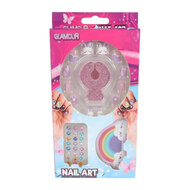 Glamour Kunstnageltjes met Diamantjes - 12st.