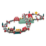 Abrick Bouwset Treinbaan, station en Accessoires, 140dlg.