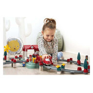 Abrick Bouwset Treinbaan, station en Accessoires, 140dlg.