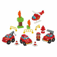 Abrick Koffer met Brandweerwagens - 40dlg.