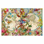 Ravensburger Legpuzzel Flora en Fauna Wereldkaart, 3000st.