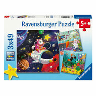 Ravensburger Legpuzzel Dieren Ontdekkers - 3x49st.