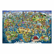 Ravensburger Legpuzzel Illustrated World Map - 5000st.