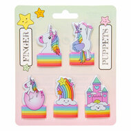 Vingerpoppetjes Eenhoorn - 5st.