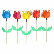 Houten Windmolen Tulp