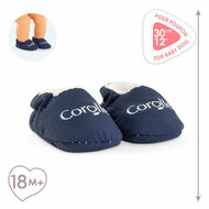 Corolle Marineblauw Slippers voor Babypop 30cm