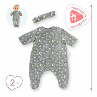 Corolle Poppen Pyjama Glitter in het Donker en Haarband, 36cm