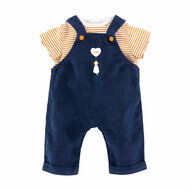 Corolle T-Shirt en Marineblauw Overall, 36cm