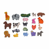 Primi Passi - Houten Dieren Set - 60st