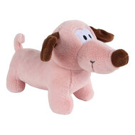 Mini Club Hond Teckel Pluche - 28cm Roze
