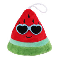 Fluffy Menu Pluchen Fruit met Zonnebril - 6cm