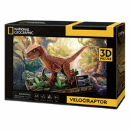 Cubic Fun 3D Puzzel National Geographic Velociraptor