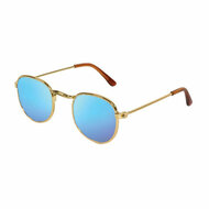 Poppen Zonnebril Goud Blauw Gespiegeld