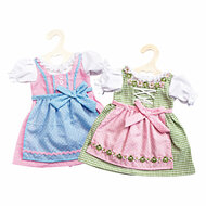 Poppenjurk Roze en Blauw, 35-45 cm