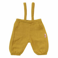 Poppen Tuinbroek Okergeel, 35-45 cm