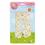 Poppen Maillot met Sokjes Hartjesconfetti, 28-35 cm