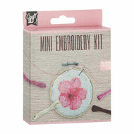 Mini Borduurset Bloem - incl. Naald en Draad