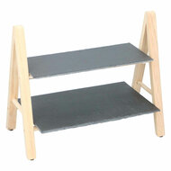 Serveerstandaard Twee lagen, 32x18x28cm