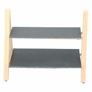 Serveerstandaard Twee lagen, 32x18x28cm