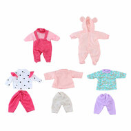 Poppenkleding set, 8dlg.