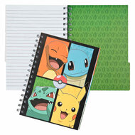 Notitieboek met 3 Tabbladen Pokemon