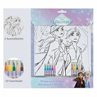 Kleuren op Nummer Set Frozen