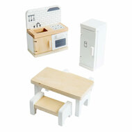 Bigjigs Houten Poppenhuis Meubels Keuken - 5dlg.
