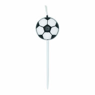 Taartkaarsen 2,4cm Voetbal - 5st.